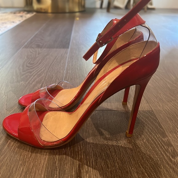 Gianvito Rossi Patent Leather Sandals Red - Picture 2 of 7